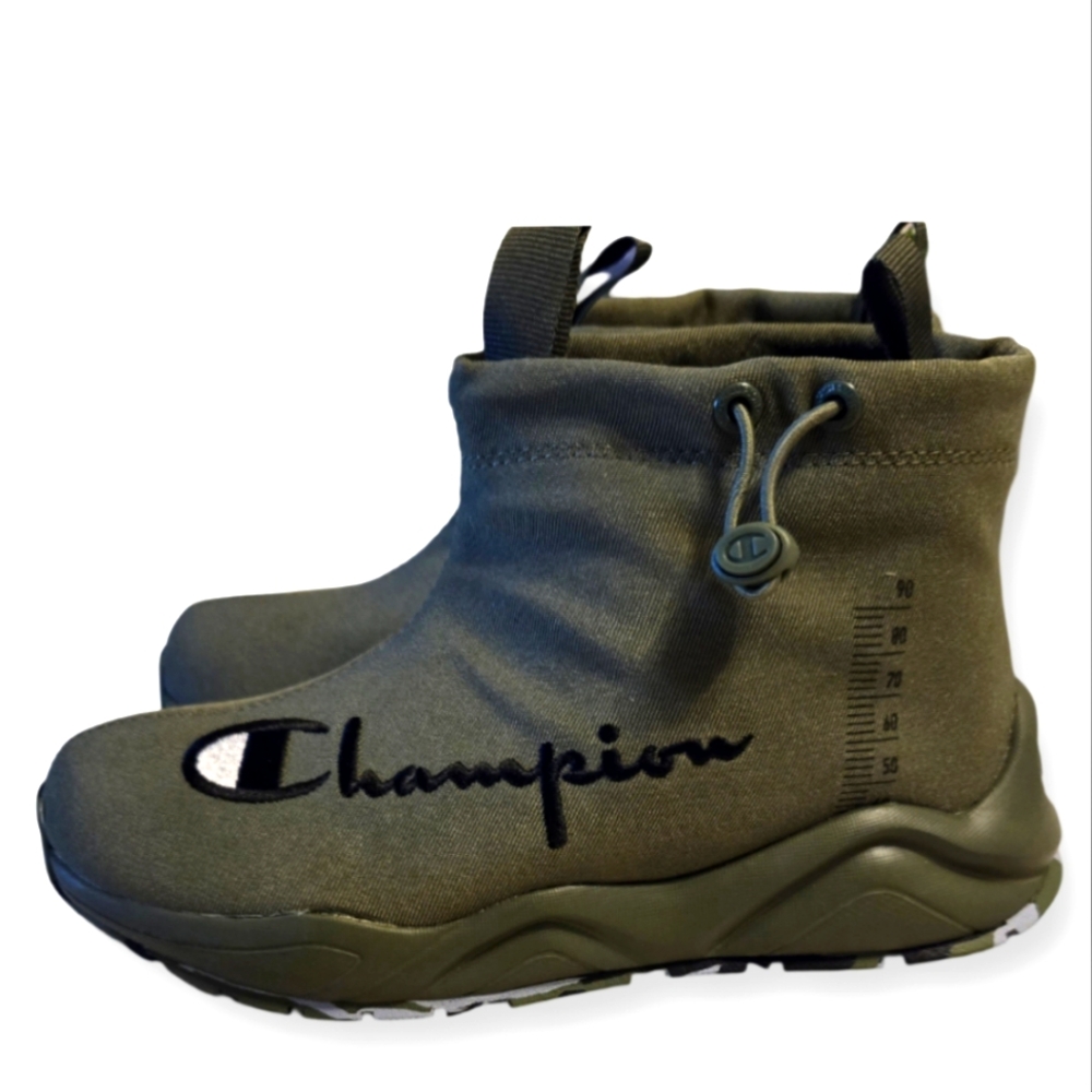 Champion Rally Drizzle Sneakerboots Olive Green Rain Waterproof Slip On